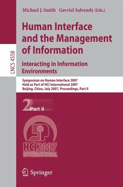 Cover Human Interface and the Management of Information. Interacting in Information Environments (eBook, PDF)