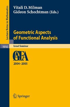 Geometric Aspects of Functional Analysis (eBook, PDF)