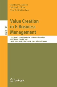 Value Creation in E-Business Management (eBook, PDF)