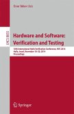 Hardware and Software: Verification and Testing (eBook, PDF)