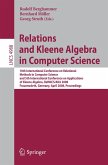 Relations and Kleene Algebra in Computer Science (eBook, PDF)