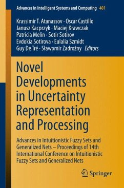 Novel Developments in Uncertainty Representation and Processing (eBook, PDF)