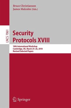 Security Protocols XVIII (eBook, PDF)