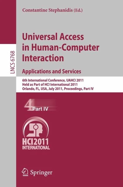Universal Access in Human-Computer Interaction. Applications and Services (eBook, PDF) Universal Access in Human-Computer Interaction. Applications and Services (eBook, PDF)