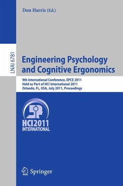 Cover Engineering Psychology and Cognitive Ergonomics (eBook, PDF)