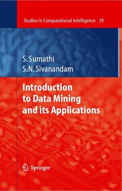 Introduction to Data Mining and its Applications (eBook, PDF) - Sumathi, S.; Sivanandam, S. N.