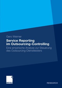 Service Reporting im Outsourcing-Controlling (eBook, PDF) - Weimer, Gero