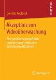 Akzeptanz von Videoüberwachung (eBook, PDF)