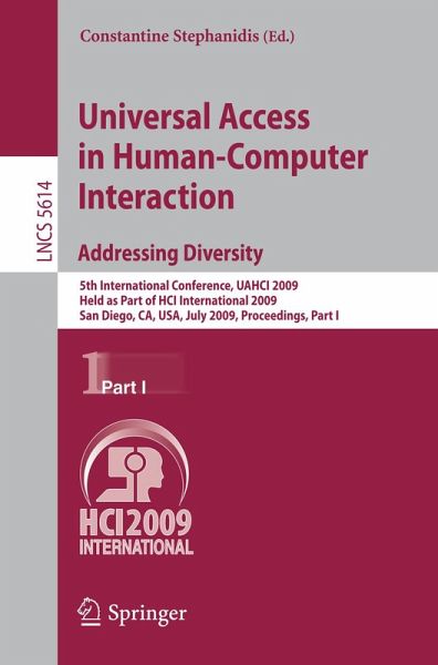 Universal Access in Human-Computer Interaction. Addressing Diversity (eBook, PDF) Universal Access in Human-Computer Interaction. Addressing Diversity (eBook, PDF)