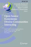 Open Source Ecosystems: Diverse Communities Interacting (eBook, PDF)