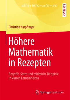 Höhere Mathematik in Rezepten (eBook, PDF) - Karpfinger, Christian