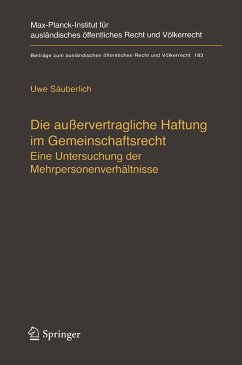 Die außervertragliche Haftung im Gemeinschaftsrecht (eBook, PDF) - Säuberlich, Uwe