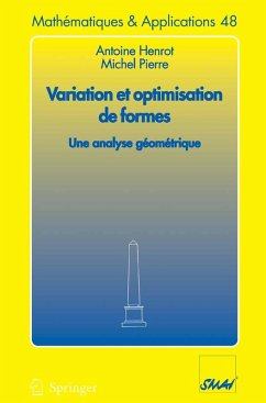 Variation et optimisation de formes (eBook, PDF) - Henrot, Antoine; Pierre, Michel