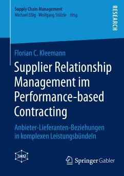 Supplier Relationship Management im Performance-based Contracting (eBook, PDF) - Kleemann, Florian C.