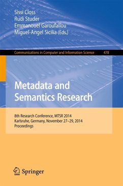 Metadata and Semantics Research (eBook, PDF)