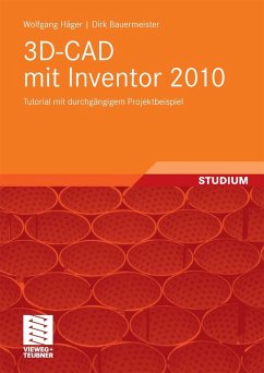 3D-CAD mit Inventor 2010 (eBook, PDF) - Häger, Wolfgang; Bauermeister, Dirk