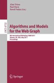 Algorithms and Models for the Web-Graph (eBook, PDF)