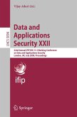 Data and Applications Security XXII (eBook, PDF)