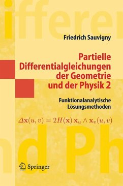 Partielle Differentialgleichungen der Geometrie und der Physik 2 (eBook, PDF) - Sauvigny, Friedrich