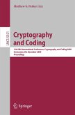 Cryptography and Coding (eBook, PDF) Cryptography and Coding (eBook, PDF)