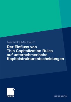 Der Einfluss von Thin Capitalization Rules auf unternehmerische Kapitalstrukturentscheidungen (eBook, PDF) - Maßbaum, Alexandra