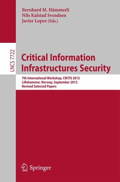 Cover Critical Information Infrastructures Security (eBook, PDF)