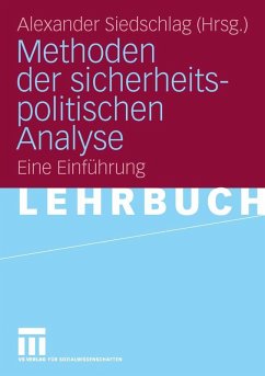 Cover Methoden der sicherheitspolitischen Analyse (eBook, PDF)