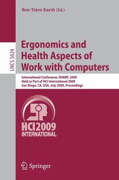 Cover Ergonomics and Health Aspects of Work with Computers (eBook, PDF)