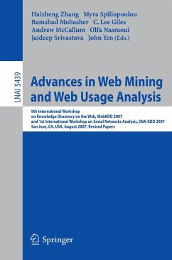 Advances in Web Mining and Web Usage Analysis (eBook, PDF)