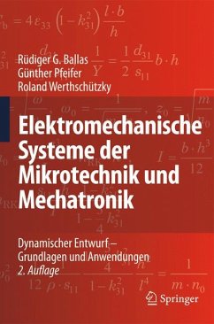 Elektromechanische Systeme der Mikrotechnik und Mechatronik (eBook, PDF) - Ballas, Rüdiger G.; Pfeifer, Günther; Werthschützky, Roland