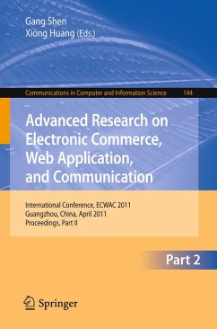 Cover Advanced Research on Electronic Commerce, Web Application, and Communication (eBook, PDF)
