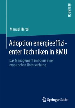 Adoption energieeffizienter Techniken in KMU (eBook, PDF) - Hertel, Manuel