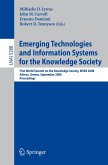 Emerging Technologies and Information Systems for the Knowledge Society (eBook, PDF)
