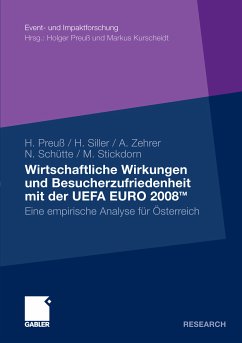 Wirtschaftliche Wirkungen und Besucherzufriedenheit mit der UEFA EURO 2008TM (eBook, PDF) - Preuß, Holger; Siller, Hubert J.; Schütte, Norbert; Zehrer, Anita; Stickdorn, Marc