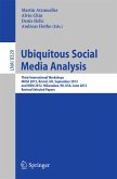 Ubiquitous Social Media Analysis (eBook, PDF)