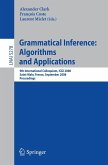 Grammatical Inference: Algorithms and Applications (eBook, PDF)