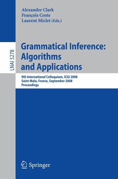 Cover Grammatical Inference: Algorithms and Applications (eBook, PDF)