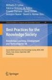 Best Practices for the Knowledge Society. Knowledge, Learning, Development and Technology for All (eBook, PDF)