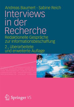 Interviews in der Recherche (eBook, PDF) - Baumert, Andreas; Reich, Sabine