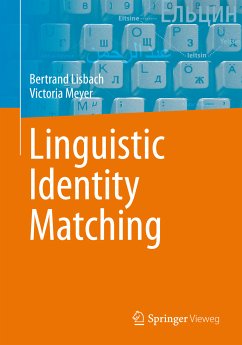 Linguistic Identity Matching (eBook, PDF) - Lisbach, Bertrand; Meyer, Victoria