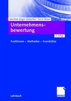 Unternehmensbewertung (eBook, PDF) - Matschke, Manfred Jürgen; Brösel, Gerrit