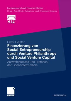 Finanzierung von Social Entrepreneurship durch Venture Philanthropy und Social Venture Capital (eBook, PDF) - Heister, Peter