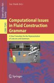 Computational Issues in Fluid Construction Grammar (eBook, PDF)