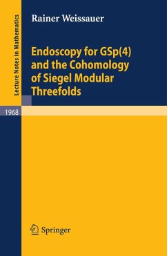 Endoscopy for GSp(4) and the Cohomology of Siegel Modular Threefolds (eBook, PDF) - Weissauer, Rainer