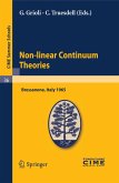 Non-linear Continuum Theories (eBook, PDF)