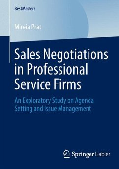 Sales Negotiations in Professional Service Firms (eBook, PDF) - Prat, Mireia