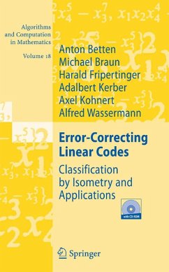 Error-Correcting Linear Codes (eBook, PDF) - Betten, Anton; Braun, Michael; Fripertinger, Harald; Kerber, Adalbert; Kohnert, Axel; Wassermann, Alfred