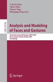 Analysis and Modeling of Faces and Gestures (eBook, PDF)