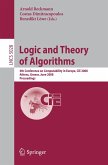 Logic and Theory of Algorithms (eBook, PDF)