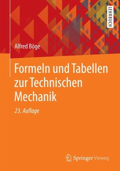 Formeln und Tabellen zur Technischen Mechanik (eBook, PDF) - Böge, Alfred